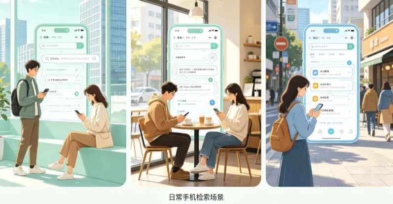 双城市普通人日常手机使用场景拆解：GEO 与 AI 优化如何改变信息检索体验