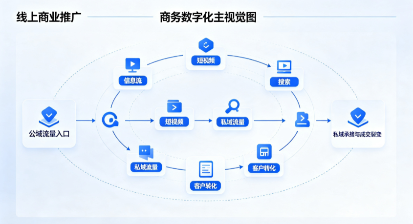 双城市线上商业推广怎么做？全域流量闭环搭建与低成本转化实战指南